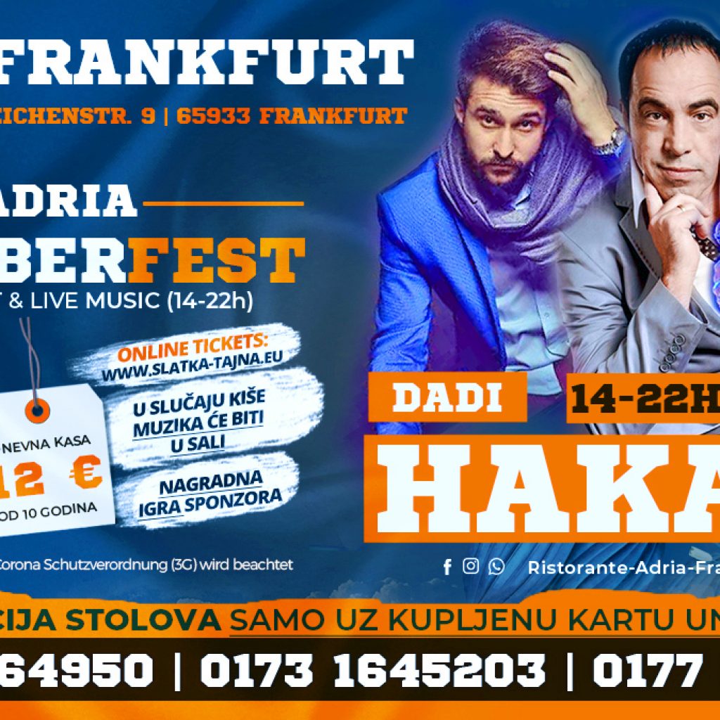 10.10. FRANKFURT – Adria Oktober Fest