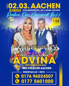 02.03. AACHEN – Advina, Goce & BKC Folklor – Dan Nezavisnosti BiH & Dan Zena Party